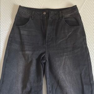 Stylish Cider Black Baggy Highrise Jeans